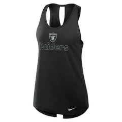 Women's Open-Back Crisscross Dri-FIT Tank Top - Las Vegas Raiders Tops