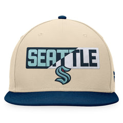 NHL Seattle Kraken Fanatics Goalaso Snapback Hat
