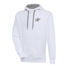 NHL Dallas Stars Antigua Metallic Logo Victory Pullover Hoodie