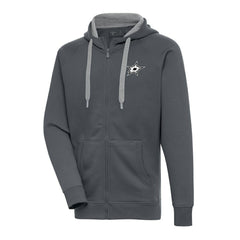 NHL Dallas Stars Antigua Metallic Logo Victory Full-Zip Hoodie