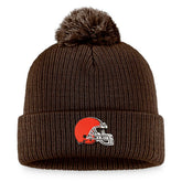 Women's Cuffed Knit Hat with Pom - Cleveland Browns Hats