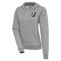NHL Vegas Golden Knights Antigua Women's Metallic Logo Victory Pullover Hoodie