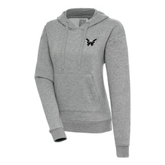 NHL Washington Capitals Antigua Women's Metallic Logo Victory Pullover Hoodie