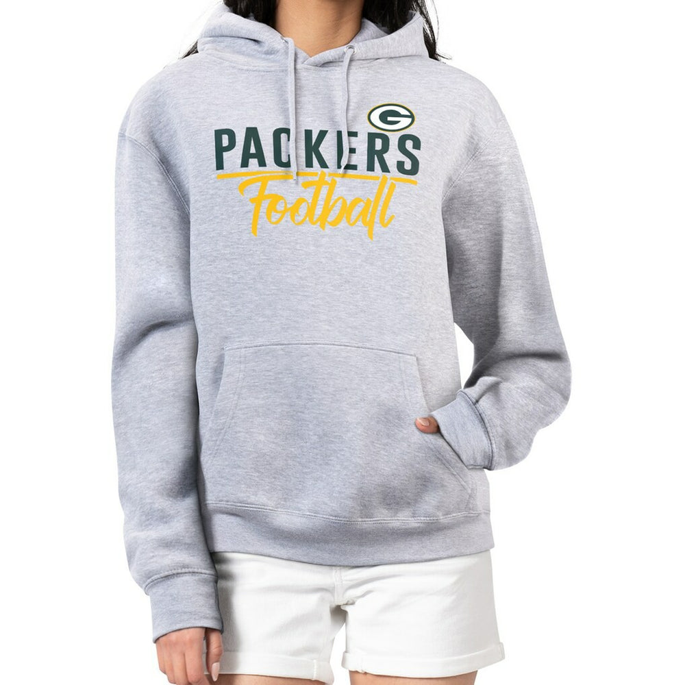 G-III 4Her by Carl Banks Women's Graphic Fleece Pullover Hoodie - Green Bay Packers Hoodies