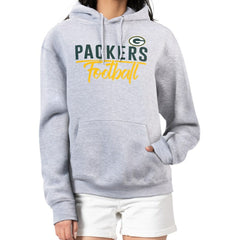G-III 4Her by Carl Banks Women's Graphic Fleece Pullover Hoodie - Green Bay Packers Hoodies