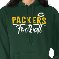 G-III 4Her by Carl Banks Women's Graphic Fleece Pullover Hoodie - Green Bay Packers Hoodies