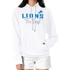 G-III 4Her by Carl Banks Women's Graphic Fleece Pullover Hoodie - Detroit Lions Hoodies