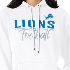 G-III 4Her by Carl Banks Women's Graphic Fleece Pullover Hoodie - Detroit Lions Hoodies