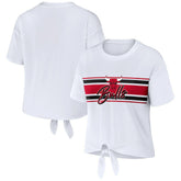 Chicago Bulls WEAR by Erin Andrews Women's Tie-Front T-Shirt sale