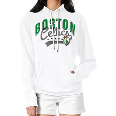Boston Celtics G-III 4Her by Carl Banks Women's Filigree Logo Pullover Hoodie - White shop