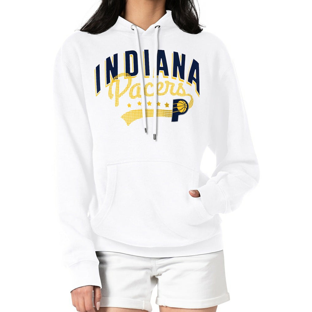 Indiana Pacers G-III 4Her by Carl Banks Women's Filigree Logo Pullover Hoodie - White online
