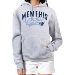 Memphis Grizzlies G-III 4Her by Carl Banks Women's Filigree Logo Pullover Hoodie - Heather Gray for sale