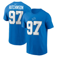 Aidan Hutchinson Youth Player Name & Number T-Shirt - Detroit Lions T-shirts