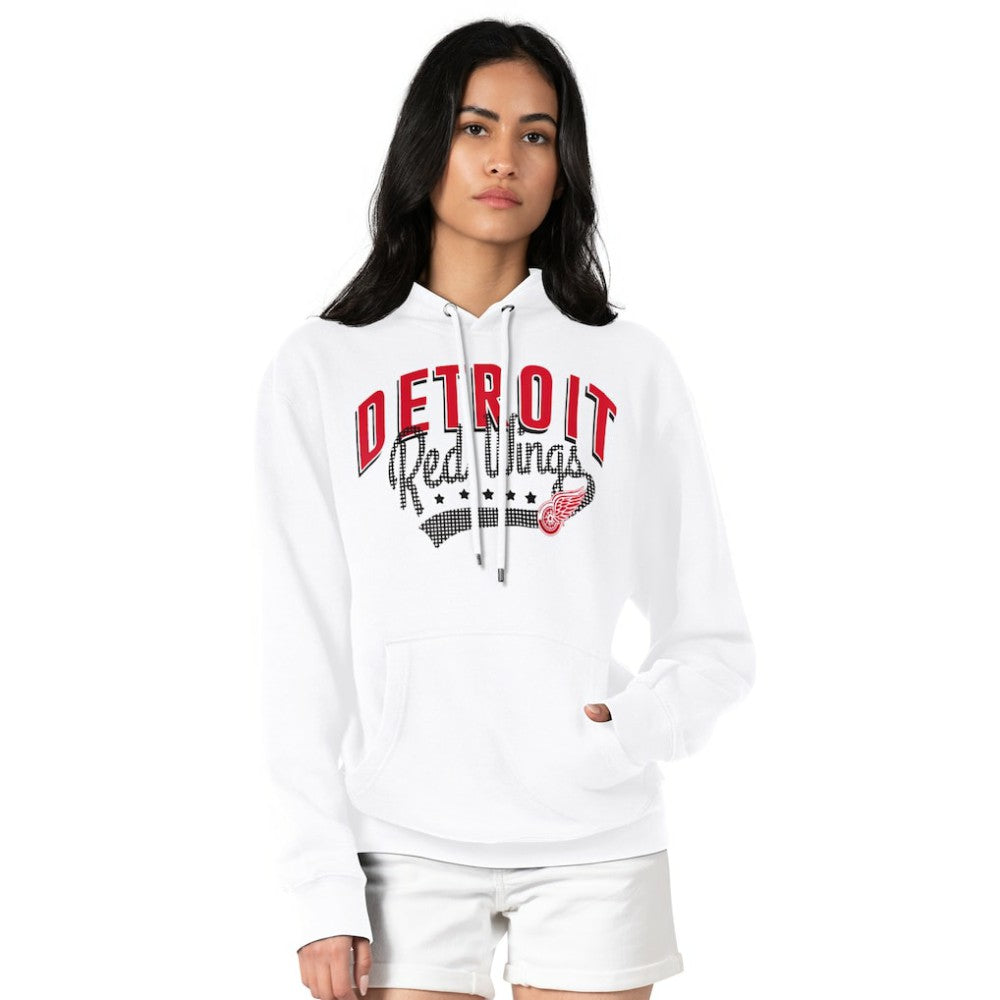 NHL Detroit Red Wings G-III 4Her by Carl Banks Women's Filigree Logo Pullover Hoodie – White