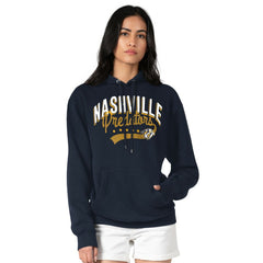 NHL Nashville Predators G-III 4Her by Carl Banks Women's Filigree Logo Pullover Hoodie – Navy