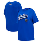 Dallas Mavericks Pro Standard Women's Script Boyfriend T-Shirt sale