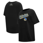 Golden State Warriors Pro Standard Women's Script Boyfriend T-Shirt sale