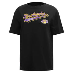Los Angeles Lakers Pro Standard Women's Script Boyfriend T-Shirt