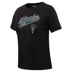 Milwaukee Bucks Pro Standard Women's Script Boyfriend T-Shirt