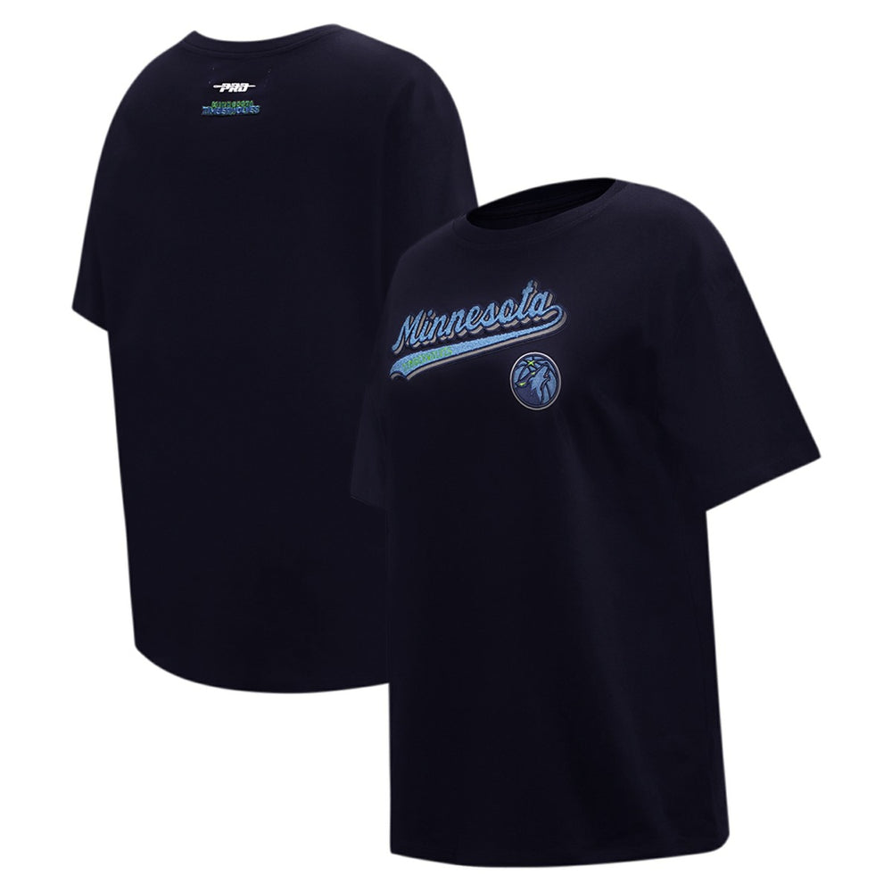 Minnesota Timberwolves Pro Standard Women's Script Boyfriend T-Shirt