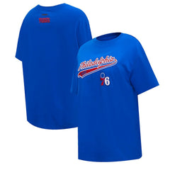 Philadelphia 76ers Pro Standard Women's Script Boyfriend T-Shirt