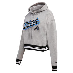 Orlando Magic Pro Standard Women's Script Tail Cropped Pullover Hoodie