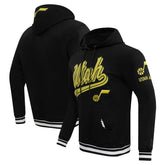 Utah Jazz Pro Standard Script Tail Pullover Hoodie
