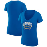Golden State Warriors G-III 4Her by Carl Banks Women's Super-Slim Fit Lightweight Filigree Logo V-Neck T-Shirt sale