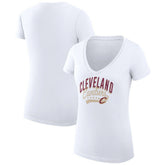 Cleveland Cavaliers G-III 4Her by Carl Banks Women's Super-Slim Fit Lightweight Filigree Logo V-Neck T-Shirt sale