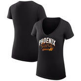 Phoenix Suns G-III 4Her by Carl Banks Women's Super-Slim Fit Lightweight Filigree Logo V-Neck T-Shirt