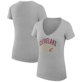 Cleveland Cavaliers G-III 4Her by Carl Banks Women's Super-Slim Fit Lightweight Filigree Logo V-Neck T-Shirt sale