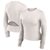 Women's Studio Fitted Long Sleeve Gym Top - Pittsburgh Steelers Tops