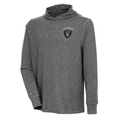 Antigua Saga Long Sleeve Hoodie T-Shirt - Las Vegas Raiders Hoodies