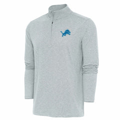 Antigua Hunk Quarter-Zip Pullover Top - Detroit Lions Pullover