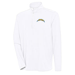 Antigua Hunk Quarter-Zip Pullover Top - Los Angeles Chargers Pullover