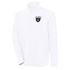 Antigua Hunk Quarter-Zip Pullover Top - Las Vegas Raiders Pullover