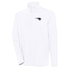 Antigua Hunk Quarter-Zip Pullover Top - New England Patriots Pullover