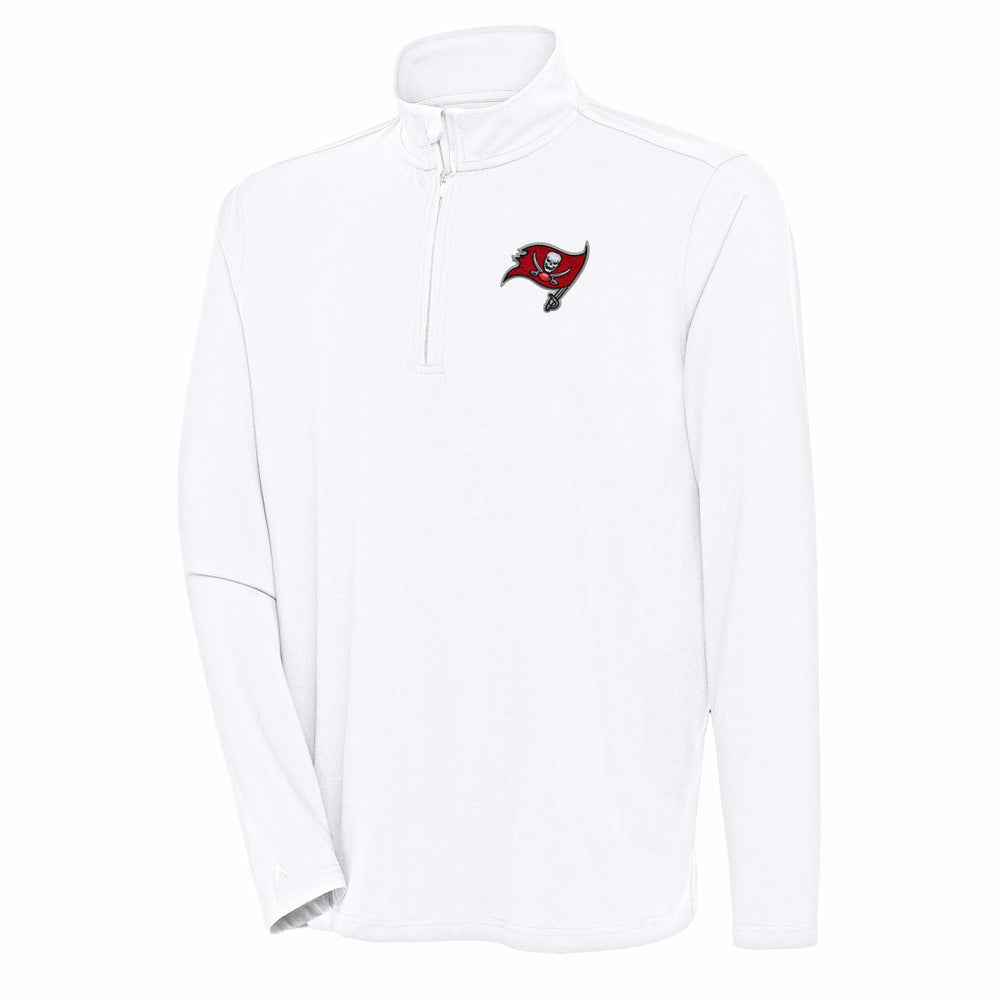 Antigua Hunk Quarter-Zip Pullover Top - Tampa Bay Buccaneers Pullover