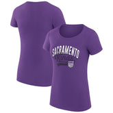 Sacramento Kings G-III 4Her by Carl Banks Women's Super-Slim Fit Lightweight Filigree Logo T-Shirt - Purple online