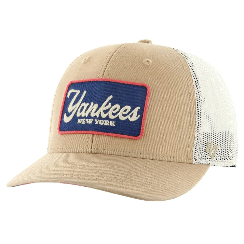 Khaki New York Yankees '47 Glory Daze Trucker Adjustable Hat