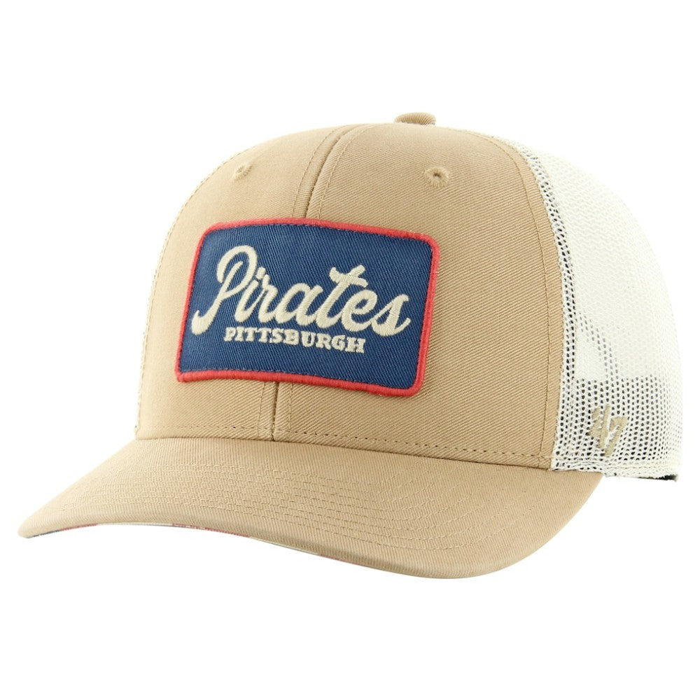 Khaki Pittsburgh Pirates '47 Glory Daze Trucker Adjustable Hat