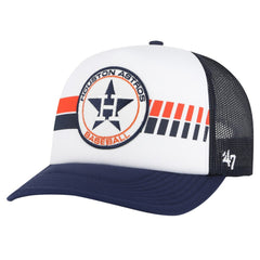 White/Navy Houston Astros '47 Cooperstown Collection Wax Pack Express Trucker Adjustable Hat