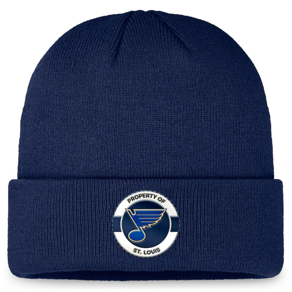NHL St. Louis Blues Fanatics Authentic Pro Training Camp Cuffed Knit Hat