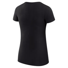 NHL New Jersey Devils G-III 4Her by Carl Banks Women's Super-Slim Fit Lightweight Filigree Logo T-Shirt – Black