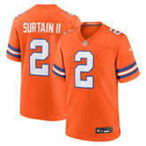 Patrick Surtain II Mile High Collection 1977 Throwback Player Game Jersey - Denver Broncos Jerseys