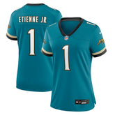 Travis Etienne Jr Women's Prowler Throwback Game Jersey - Jacksonville Jaguars Jerseys