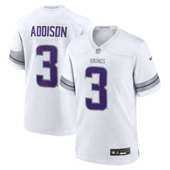 Jordan Addison Alternate Game Player Jersey - Minnesota Vikings Jerseys