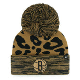 47 brand Brooklyn Nets '47 Women's Rosette Cuffed Knit Hat with Pom