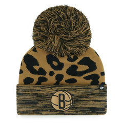 47 brand Brooklyn Nets '47 Women's Rosette Cuffed Knit Hat with Pom