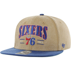 47 brand Philadelphia 76ers '47 Chilmark Captain Snapback